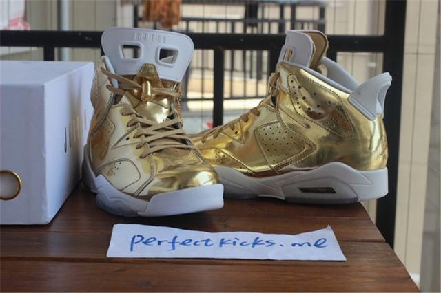 Authentic Air Jordan 6 Gold Pinnacle